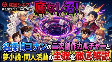 底なし沼！名探偵コナンの二次創作カルチャーと夢小説・同人活動の全貌を徹底解説